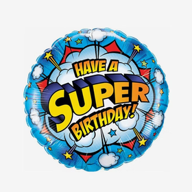 Folieballong - Super Birthday