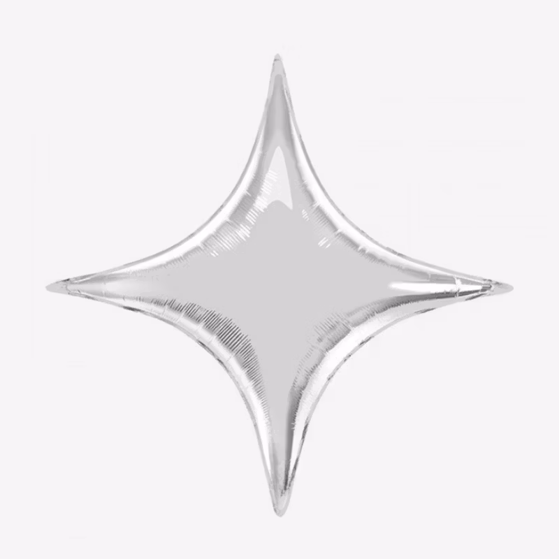 Folieballong - Starpoint Silver
