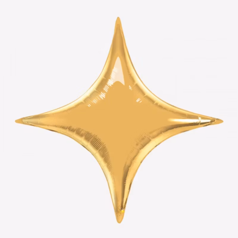 Folieballong - Starpoint Guld