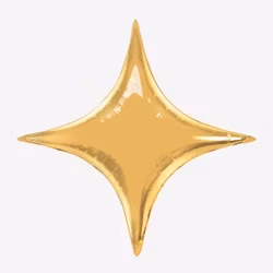 Folieballong - Starpoint Guld