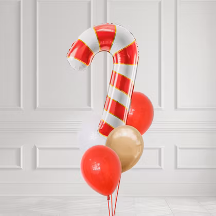 Ballongbukett - Jul - Candy Cane Lane