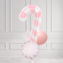 Ballongbukett - Jul - Pink Peppermint Twist