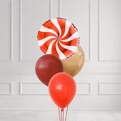 Ballongbukett - Jul - Sweet Holiday Swirl