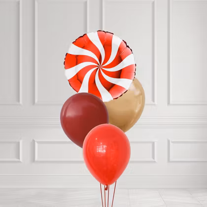 Ballongbukett - Jul - Sweet Holiday Swirl