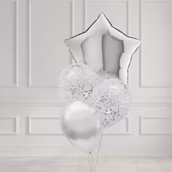 Ballongbukett - Glitter & Silver Gala