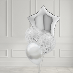 Ballongbukett - Glitter & Silver Gala