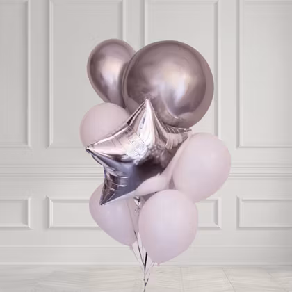 Ballongbukett - Silver Star