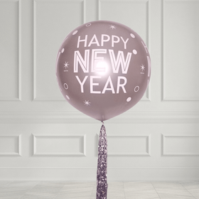 Jätteballong - Happy New Year med tail