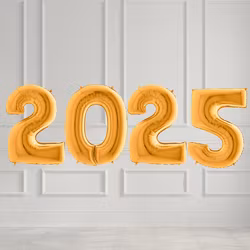Sifferballonger 2025 - Valfri färg