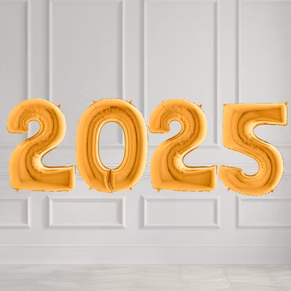 Sifferballonger 2025 - Valfri färg