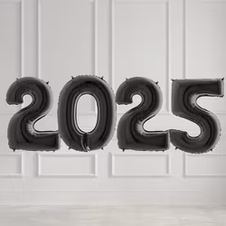 Sifferballonger 2025 - Valfri färg
