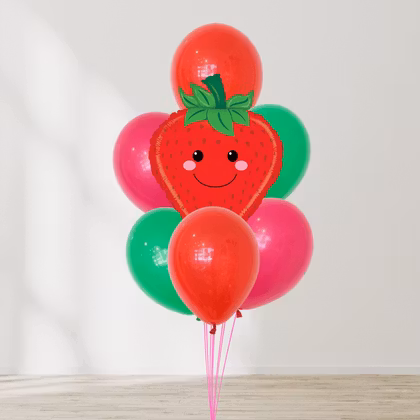Ballongbukett - Strawberry Fields