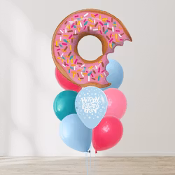 Ballongbukett - Pink Frosting Frenzy
