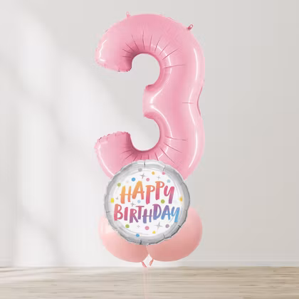 Ballongbukett - Think Pink