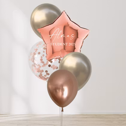 Ballongbukett - Rosé Starlight