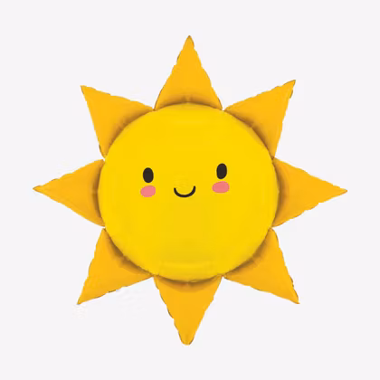 Folieballong - Sol
