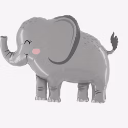Folieballong - Glad Elefant