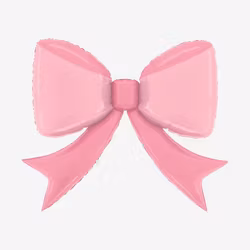 Folieballong - Rosa Rosett