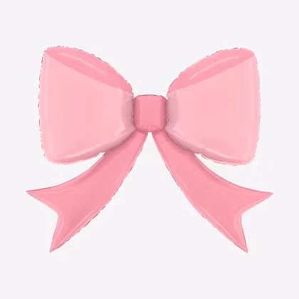 Folieballong - Rosa Rosett