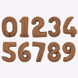 Sifferballonger - Satin Chocolate