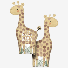 Folieballong - Giraff Hello Baby
