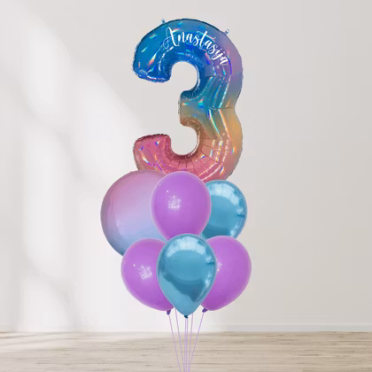 Ballongbukett - Prismatic Party