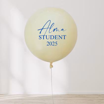 Personlig studentballong - Valfri färg