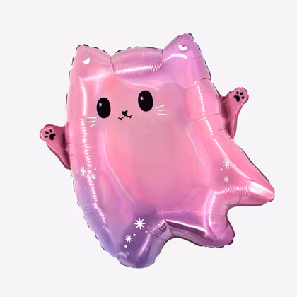 Folieballong - Kawaii Ghost Cat