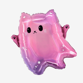 Folieballong - Kawaii Ghost Cat