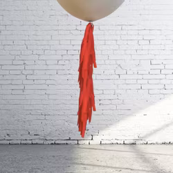 Ballong Tail - Tassel Röd