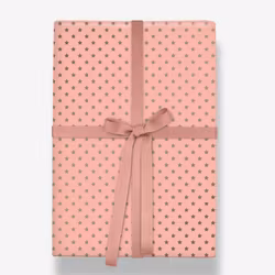 Presentpapper - Rosa Stjärnglans