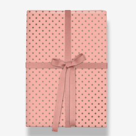 Presentpapper - Rosa Stjärnglans