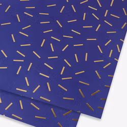 Presentpapper - Blå och Guld