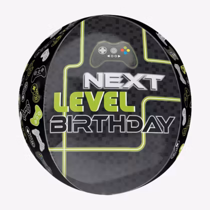 Folieballong - Orbz Next Level Birthday