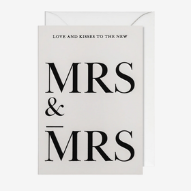 Kort - Mrs & Mrs Wedding