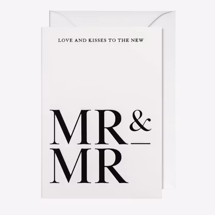 Kort - Mr & Mr Wedding