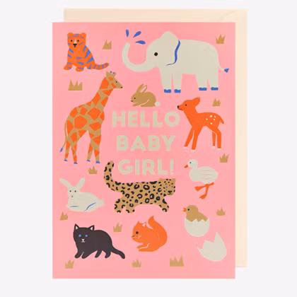 Kort - Hello Baby Girl