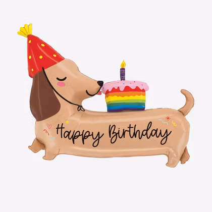 Folieballong - Happy Birthday - Tax