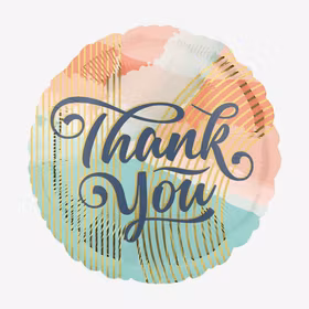 Folieballong - Thank You - Pastel
