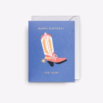 Kort - Yee Haw! Cowboy Boot