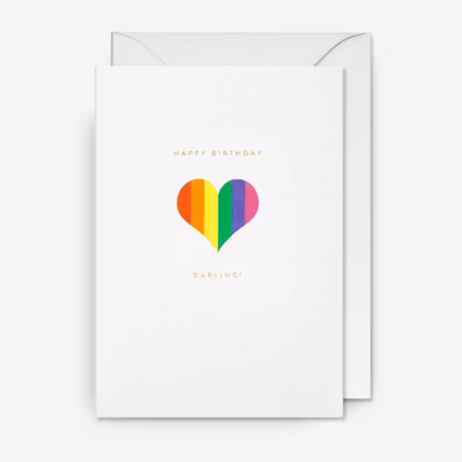 Kort - Darling! Rainbow Heart