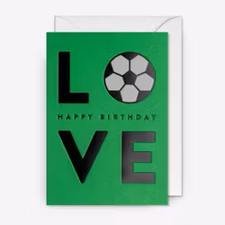 Kort - Football Love Happy Birthday
