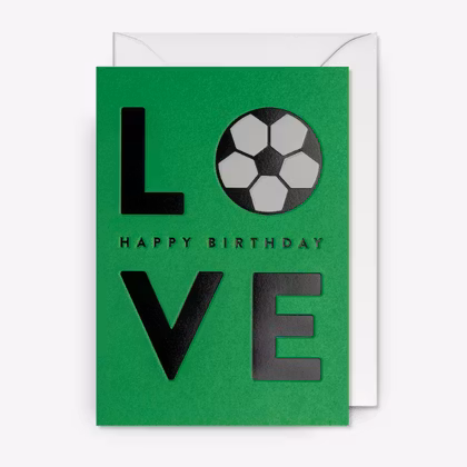 Kort - Football Love Happy Birthday