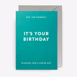 Kort - Hip Hip Hooray! It´s Your Birthday