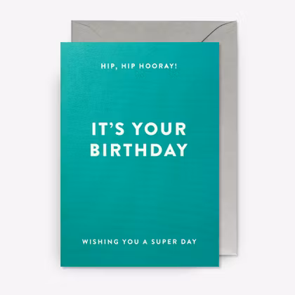 Kort - Hip Hip Hooray! It´s Your Birthday