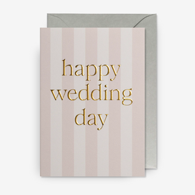 Kort - Pastel Striped Wedding Day!