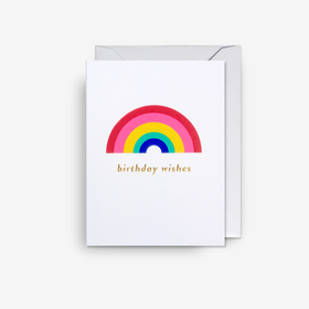 Kort- Birthday Wishes Rainbow