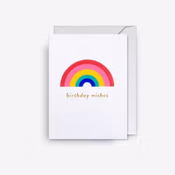 Kort- Birthday Wishes Rainbow