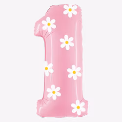 Sifferballong med mönster - Blomma