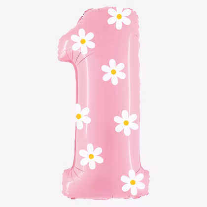 Sifferballong med mönster - Blomma